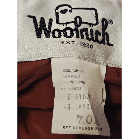 Vintage Eddie Bauer Maroon Orange Premium Goose Down Puffer Vest Sz L Snaps - Picture 8 of 12